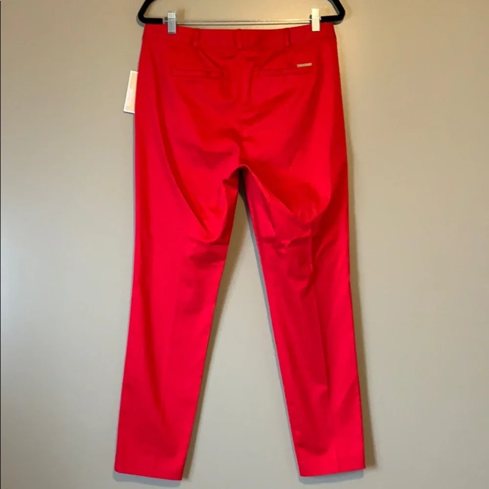 MICHAEL Michael Kors Red Straight-Leg Pants